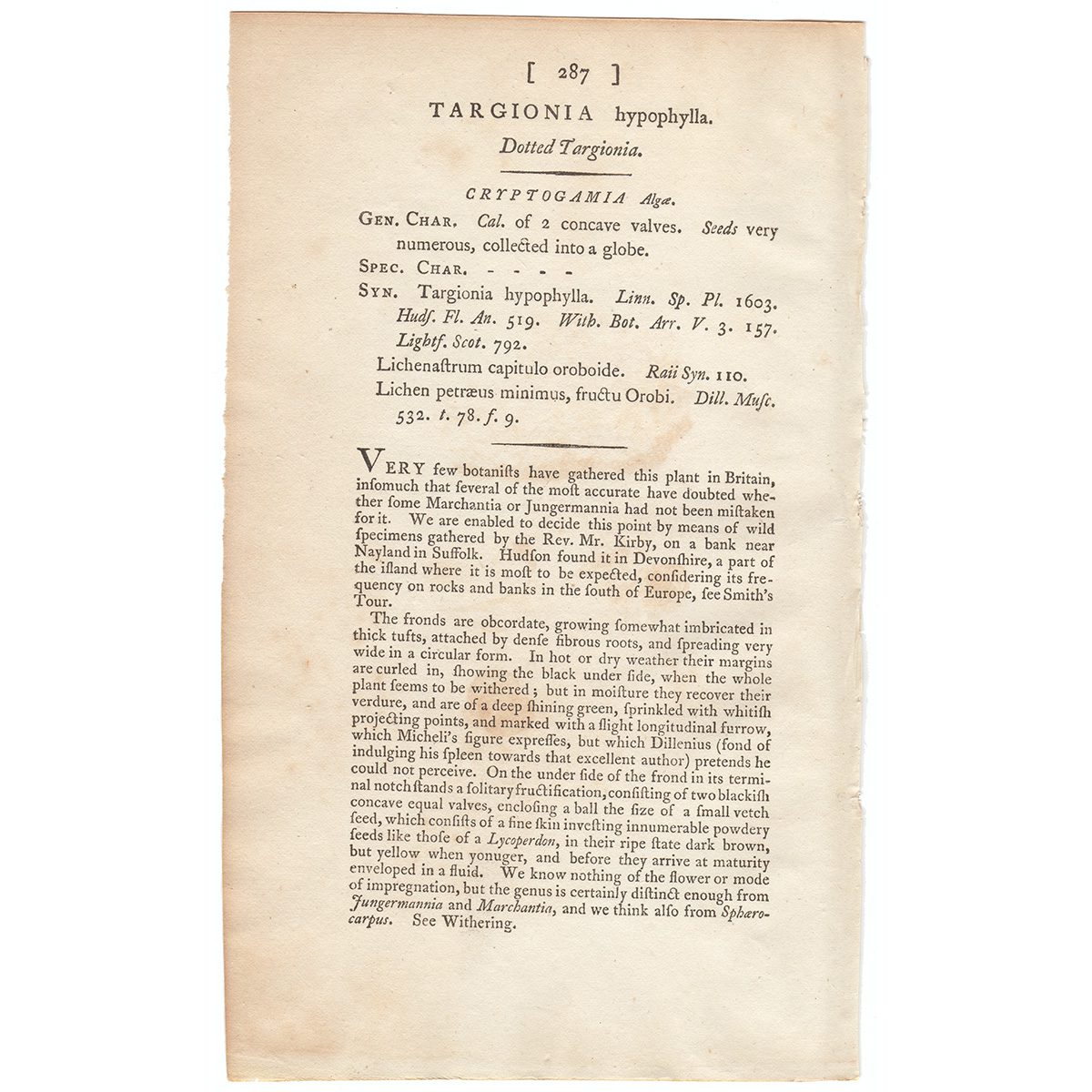 James Sowerby English Botany