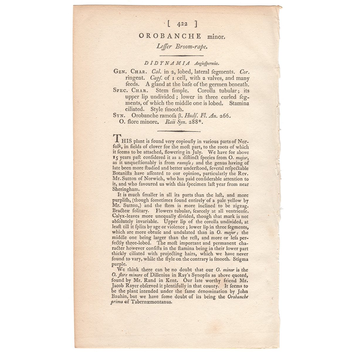 James Sowerby English Botany