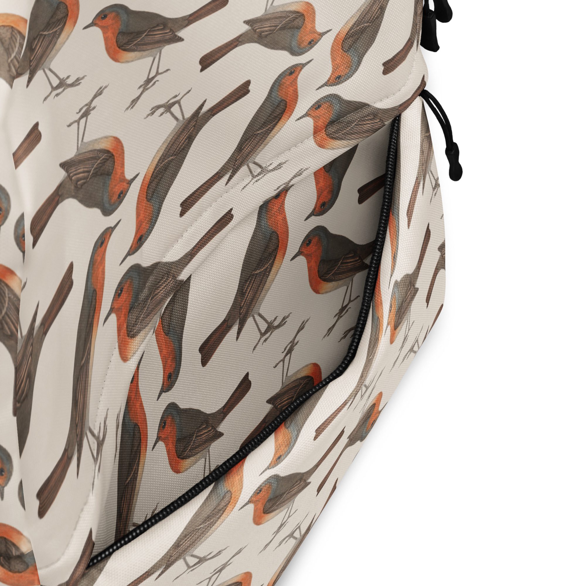 Backpack with Laptop Pocket - Robin Birdwatching Collection