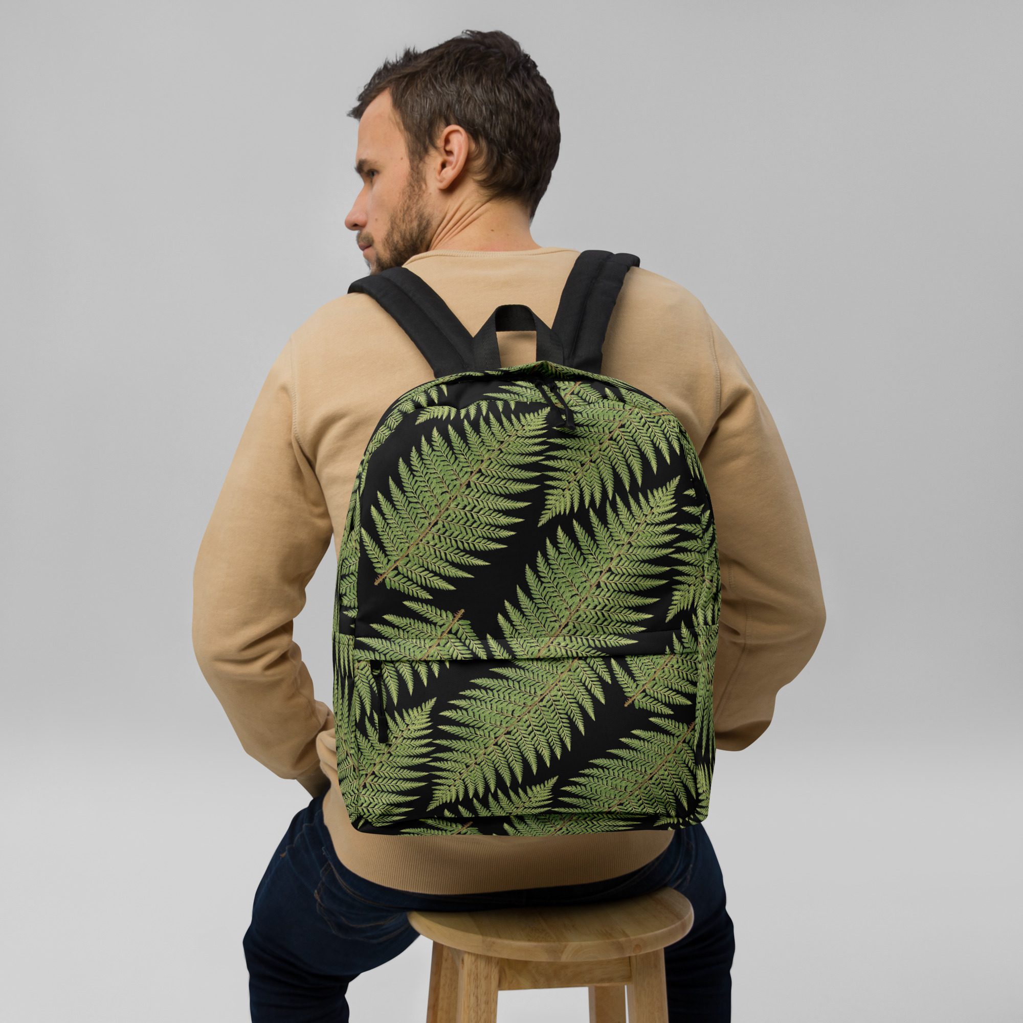 Backpack with Laptop Pocket - Greenleaf Fern Hiking Collection