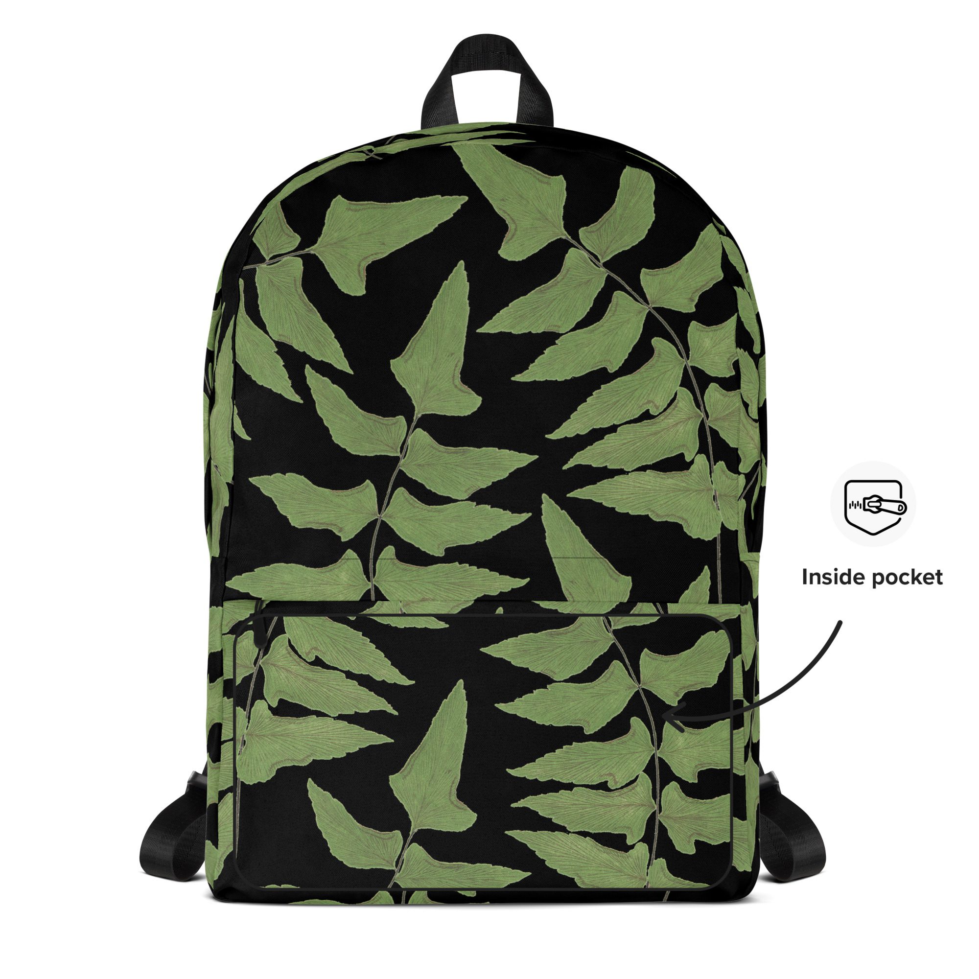 Backpack with Laptop Pocket - Woodland Fern Hiking Collection