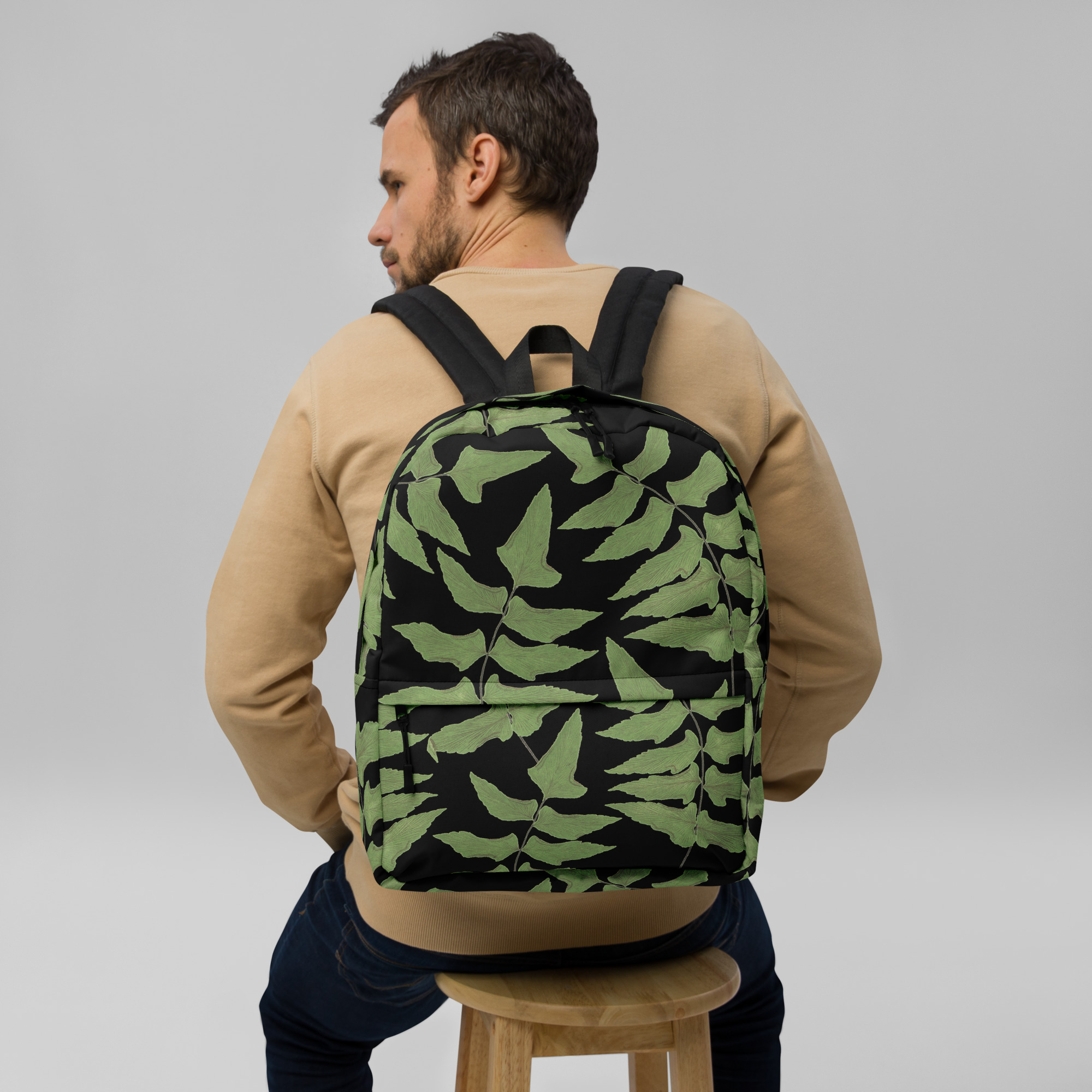 Backpack with Laptop Pocket - Woodland Fern Hiking Collection