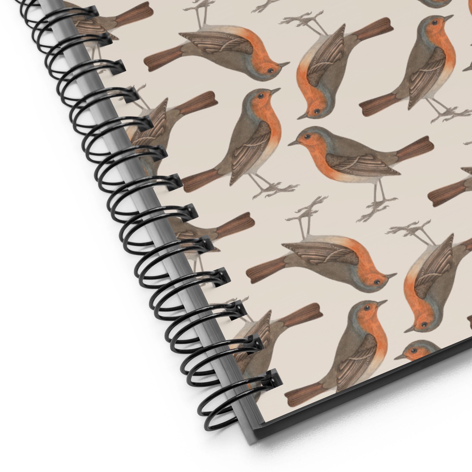 Spiral-Bound Journal - Robin Birdwatching Collection