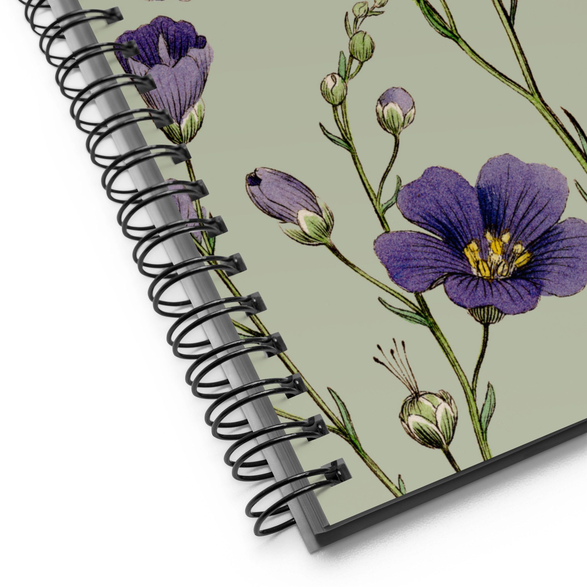 Spiral-Bound Journal - Violet Linum Gardening Collection