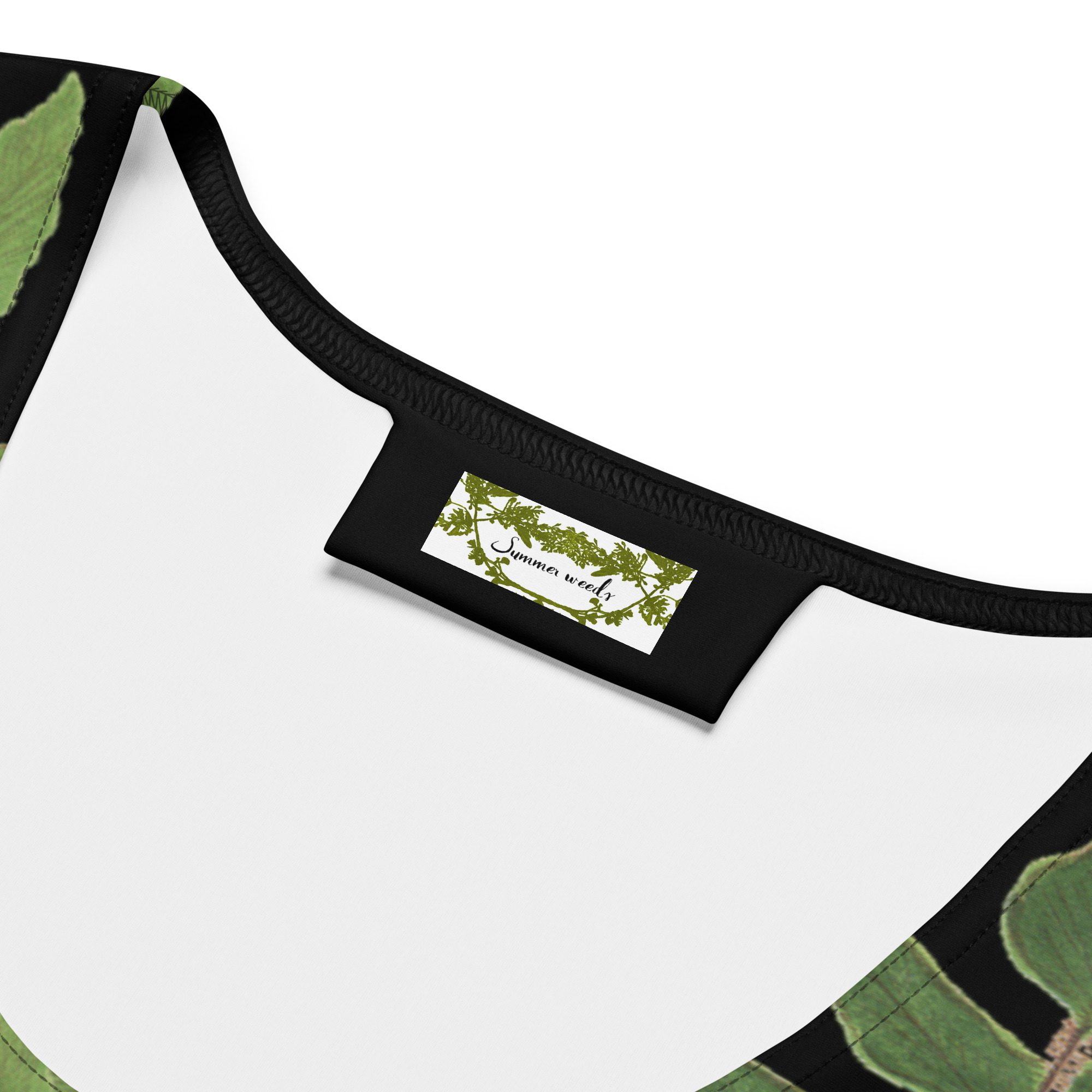 Cropped Tank Top Crop Top - Woodland Fern Hiking Collection