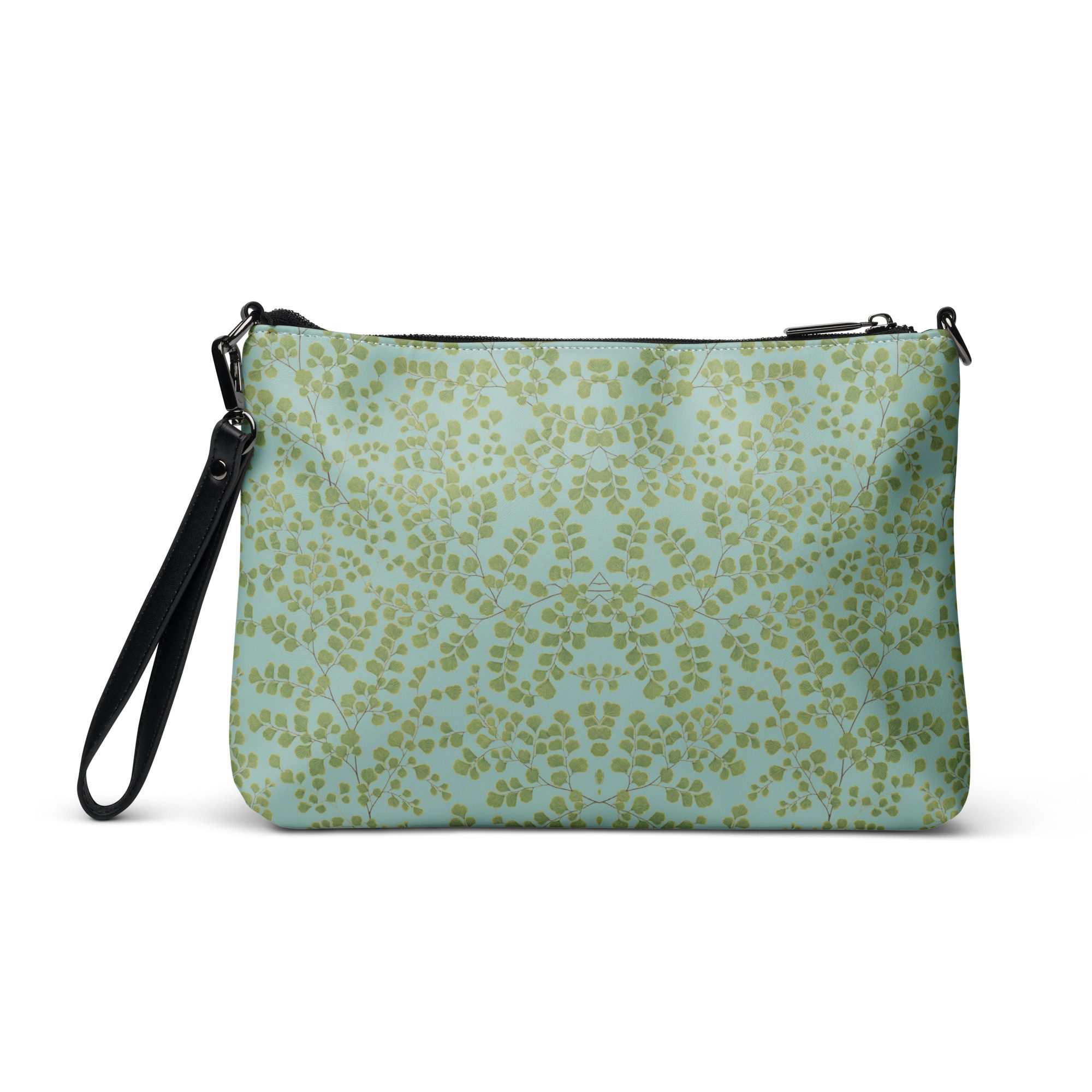 Crossbody Bag - Maidenhair Fern Hiking Collection - Light Blue