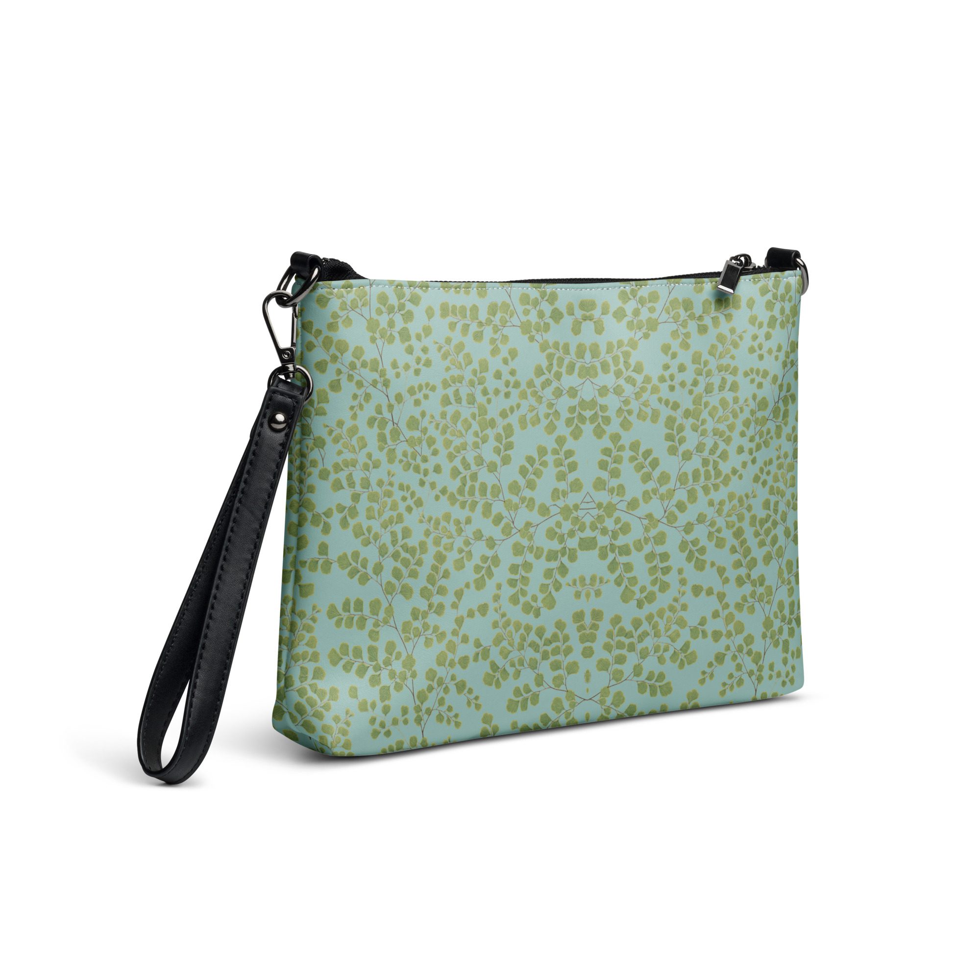 Crossbody Bag - Maidenhair Fern Hiking Collection - Light Blue