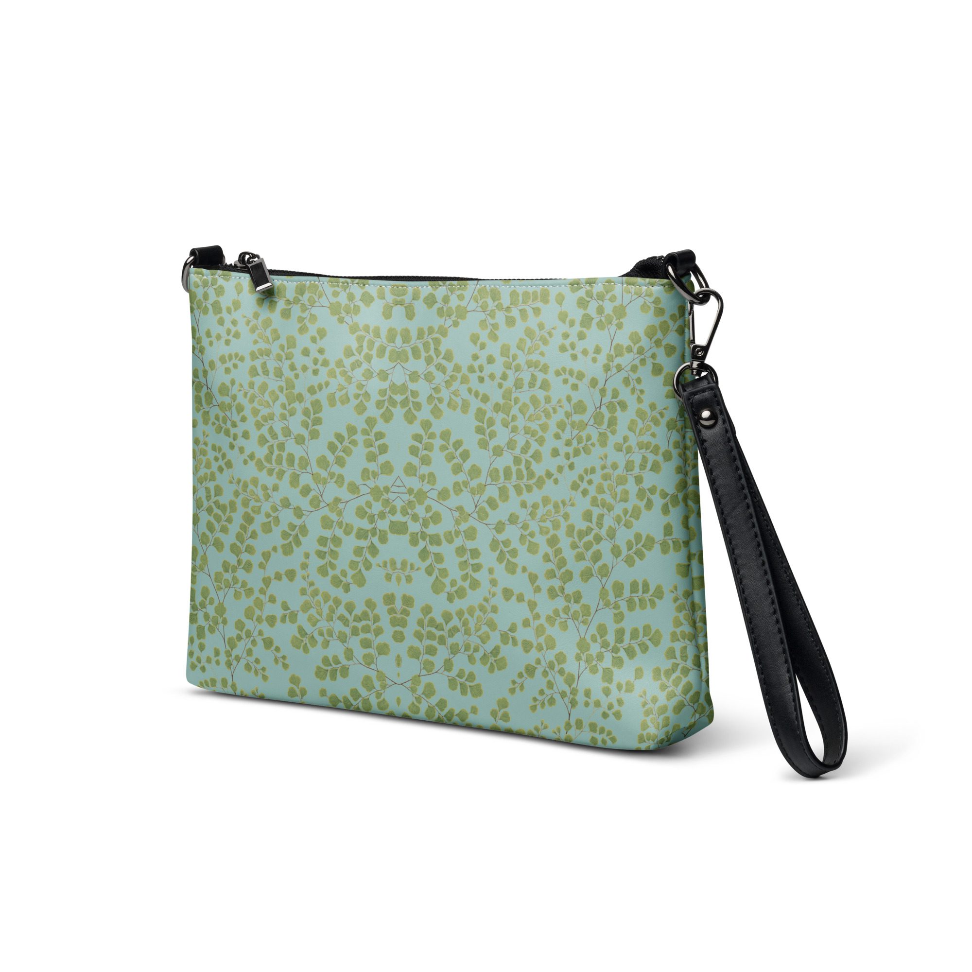 Crossbody Bag - Maidenhair Fern Hiking Collection - Light Blue