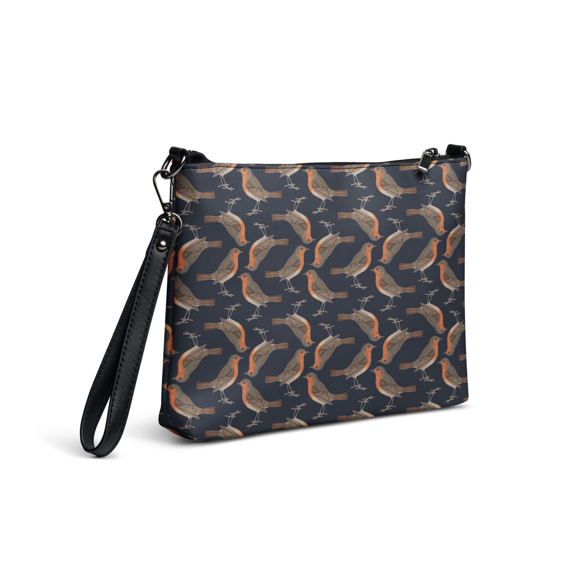 Crossbody Bag - Robin Birdwatching Collection - Navy