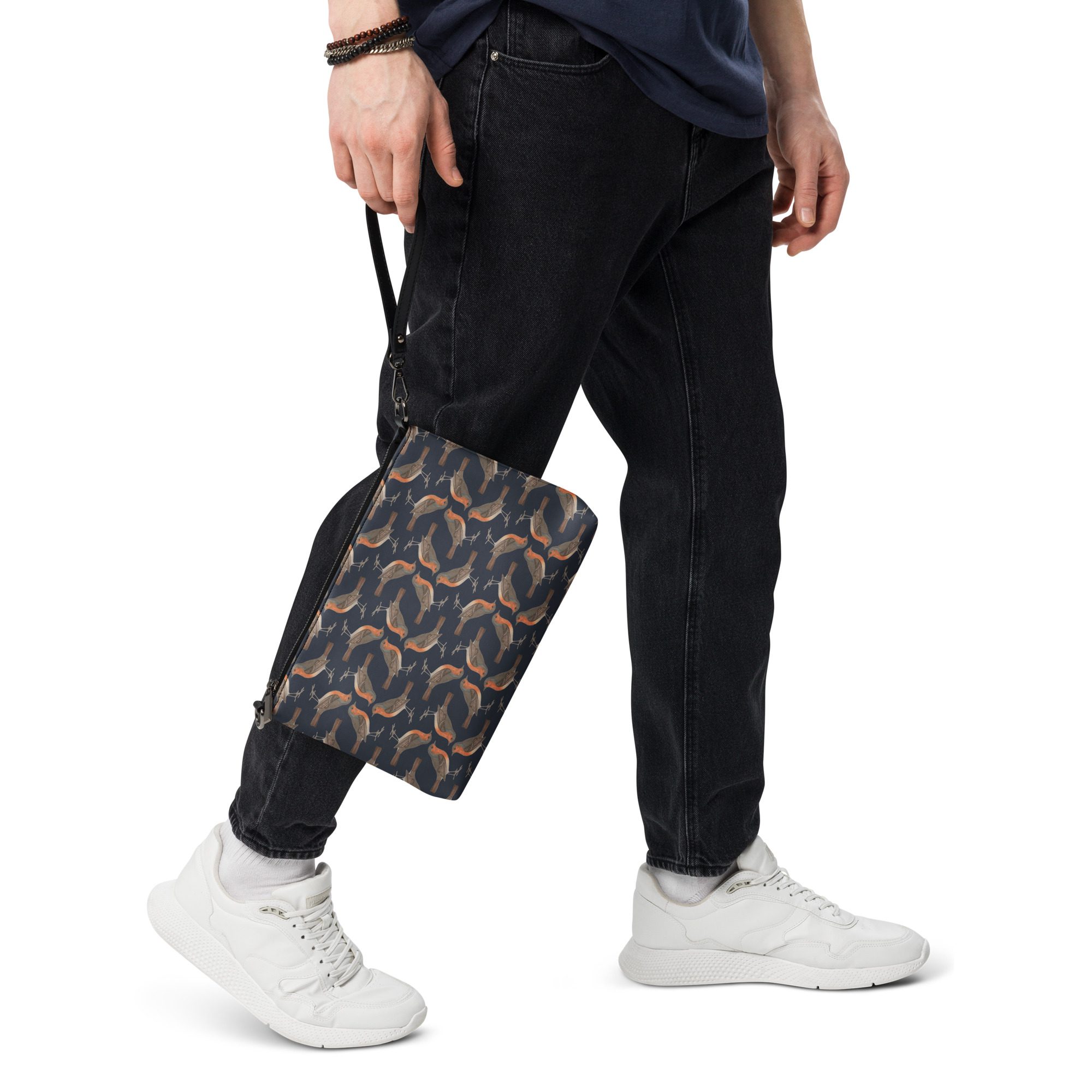 Crossbody Bag - Robin Birdwatching Collection - Navy