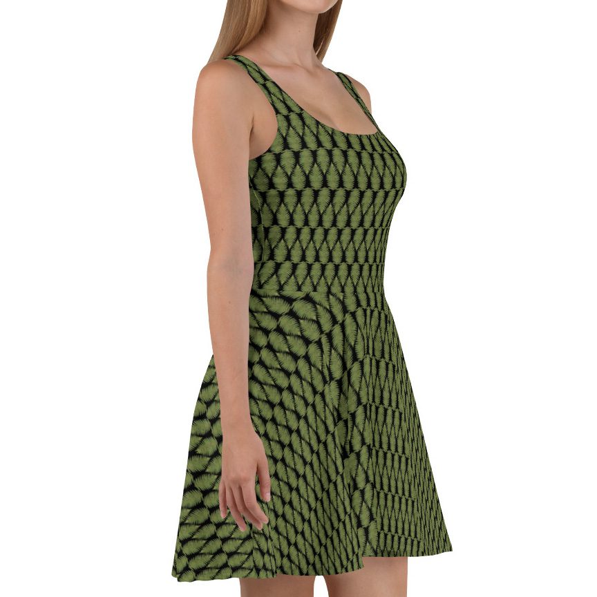 Sleeveless Mid-thigh Dress - Greenleaf Hiking Collection - Small
