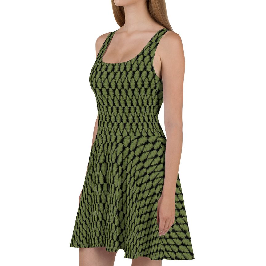 Sleeveless Mid-thigh Dress - Greenleaf Hiking Collection - Small
