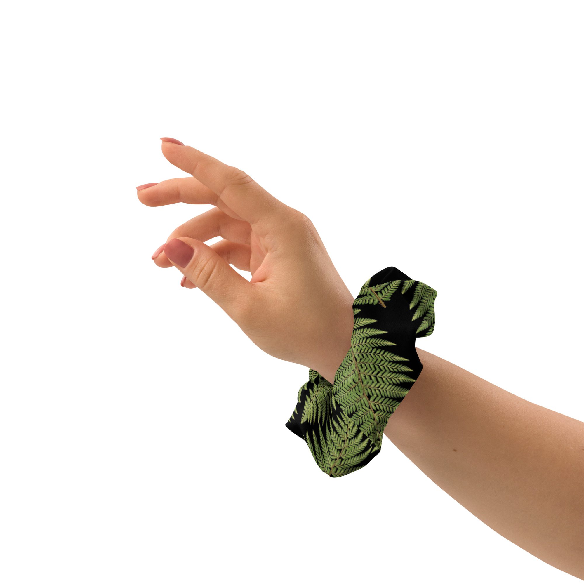 Recycled Scrunchie Hair Tie - Greenleaf Fern Hiking Collection