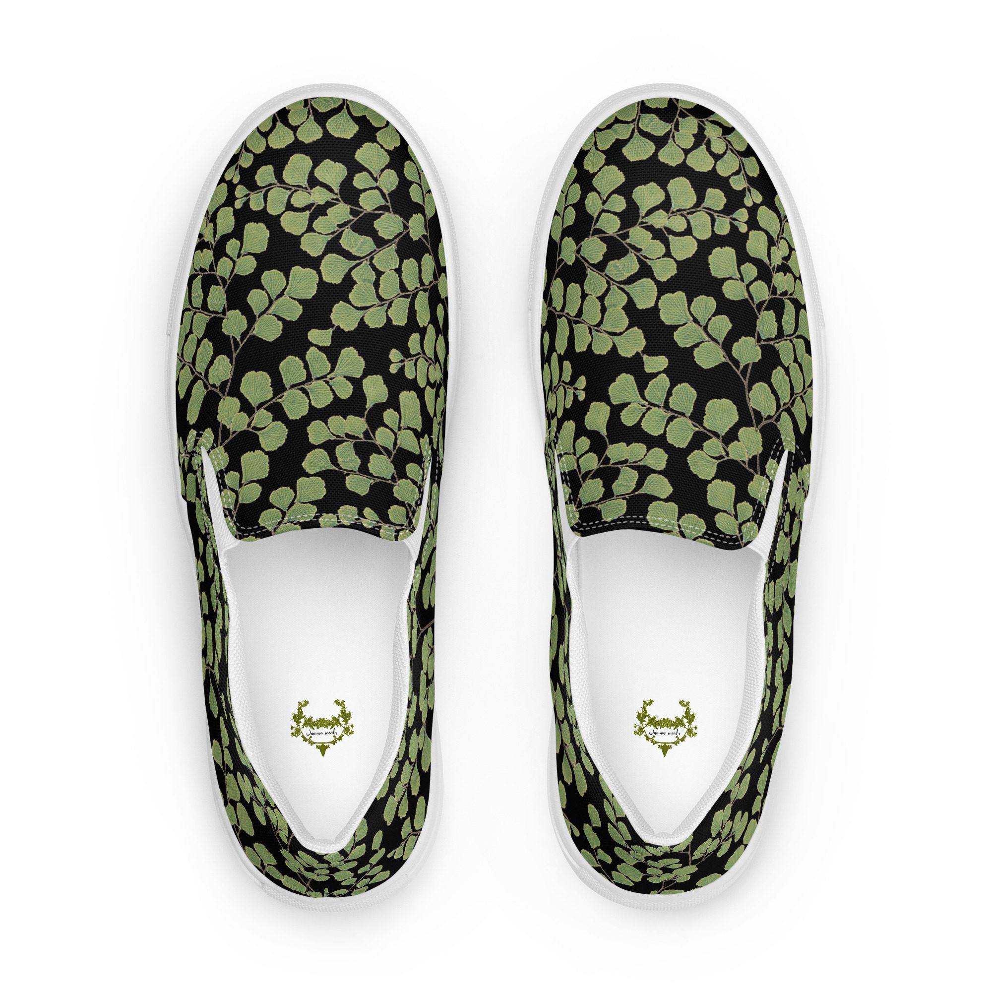 Women’s Slip-On Canvas Shoe - Maidenhair Fern Hiking Collection - Black