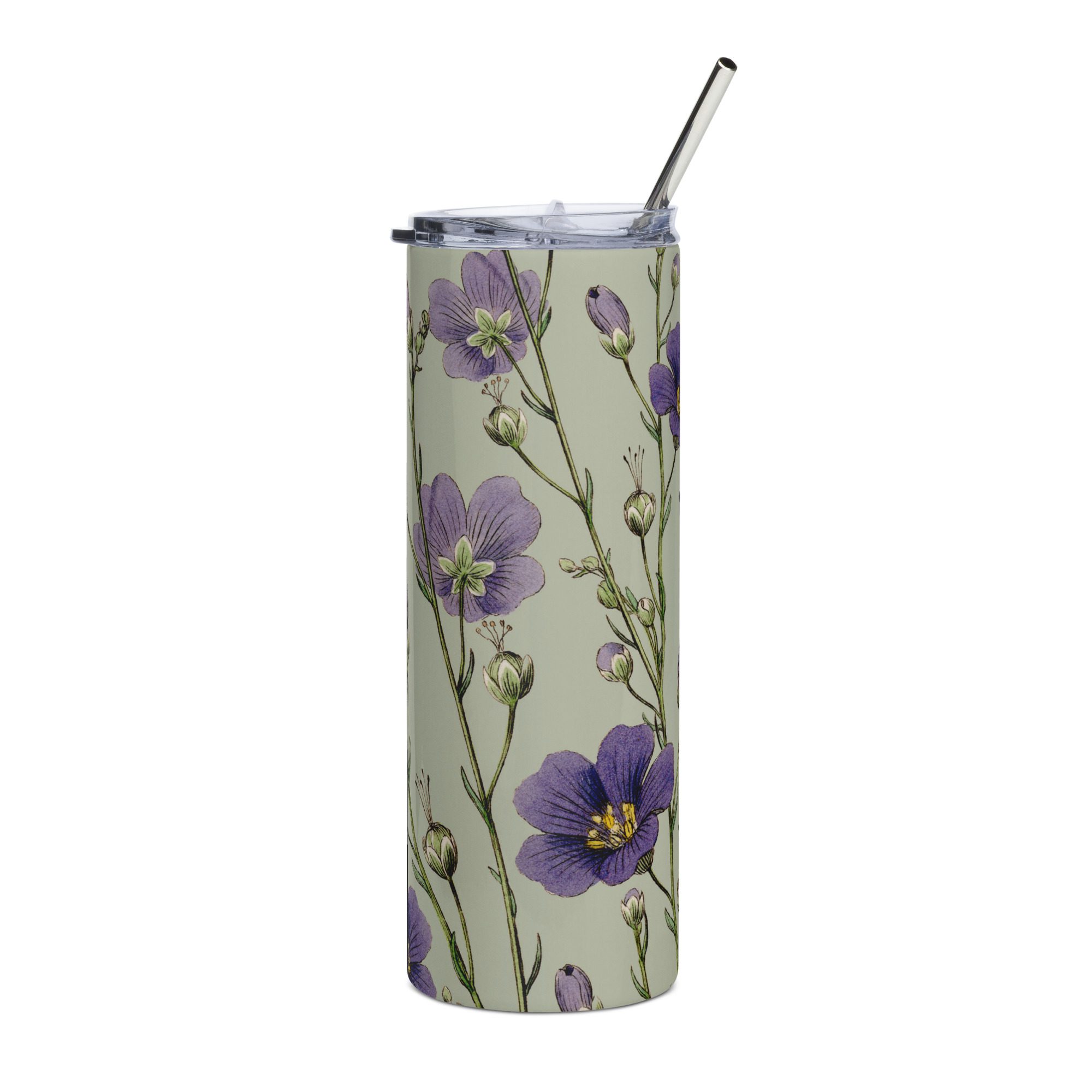 Stainless Steel Tumbler - Violet Linum Gardening Collection