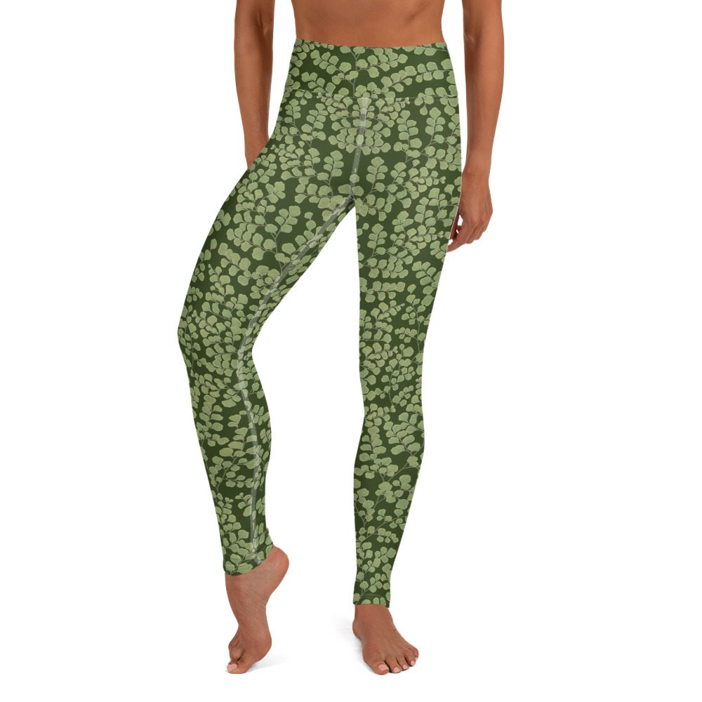 Yoga Leggings - Maidenhair Hiking Collection - Leaf Green